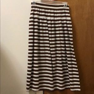 Brown and white skirt, bought used.